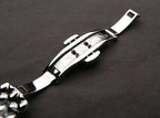 DEVILLE PRESTIGE 32MM STEEL DIAMOND BEZEL BLUE MOP DIAL