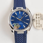 SEAMASTER AQUA TERRA 41MM STEEL CASE RUBBER STRAP